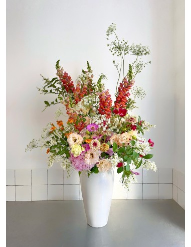 Ensemble bouquet de saison + grand vase artisanal online